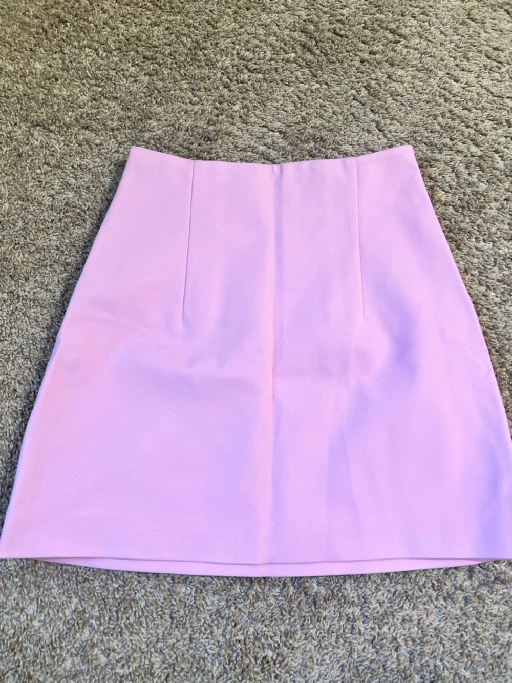 Off-White Pink Mini A-Line Skirt